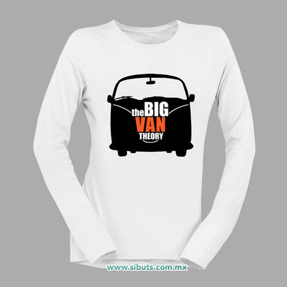 Playera Mujer Manga Larga Big Bang Theory Van