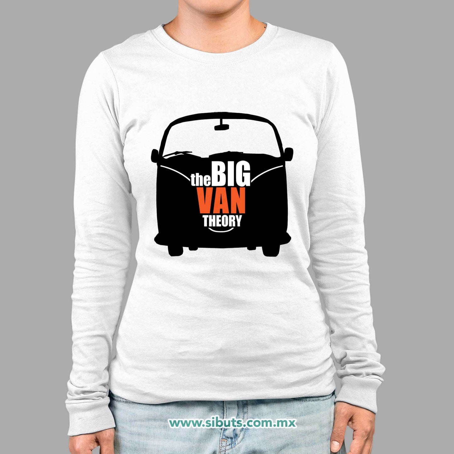 Playera Mujer Manga Larga Big Bang Theory Van