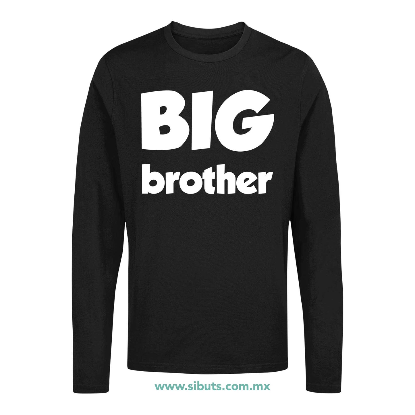 Playera Hombre Manga Larga Big Brother Hermano Mayor