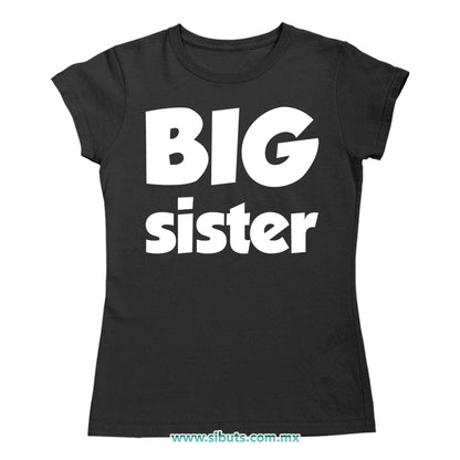 Playera Mujer Big Sister Hermana Mayor