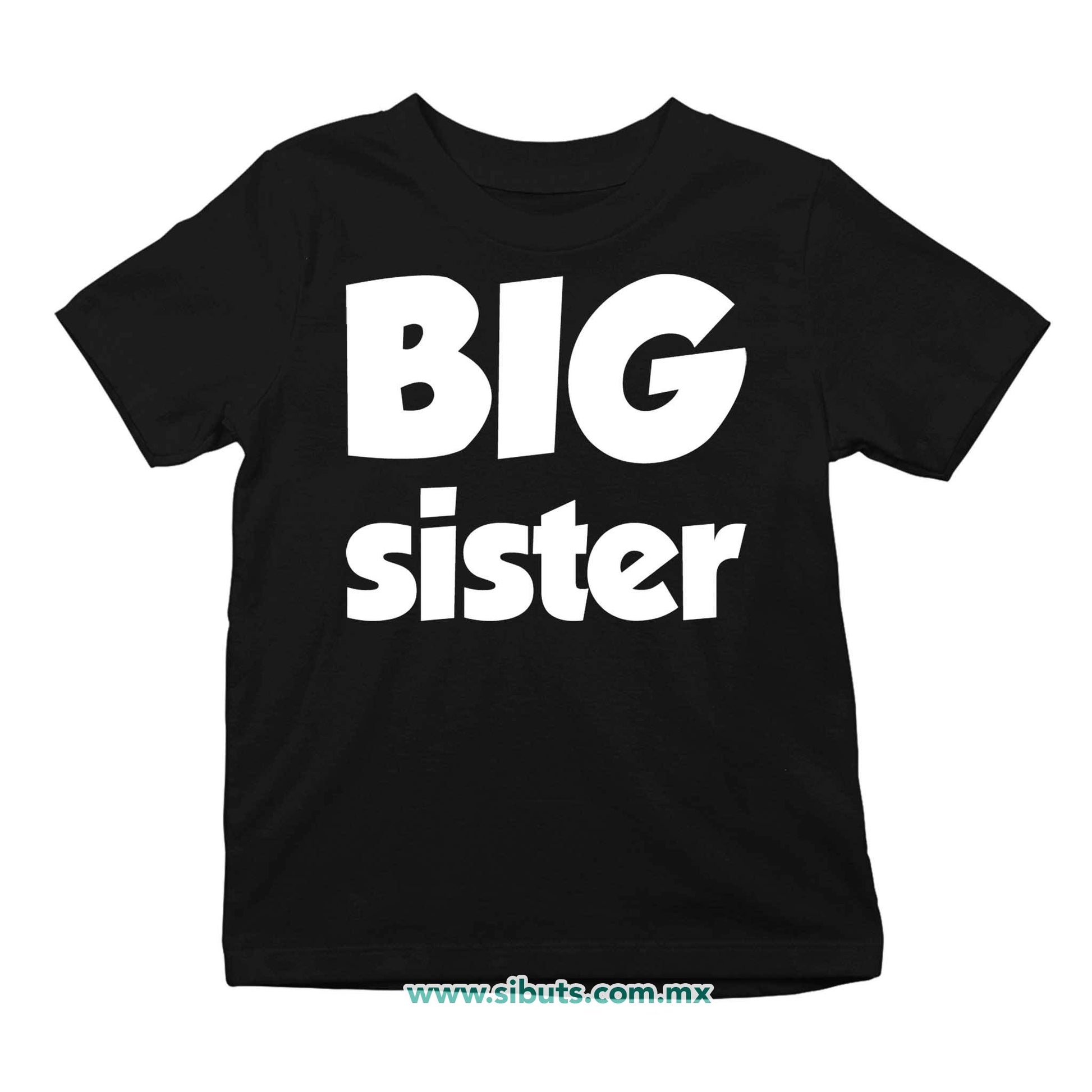 Playera Niña Big Sister Hermana Mayor