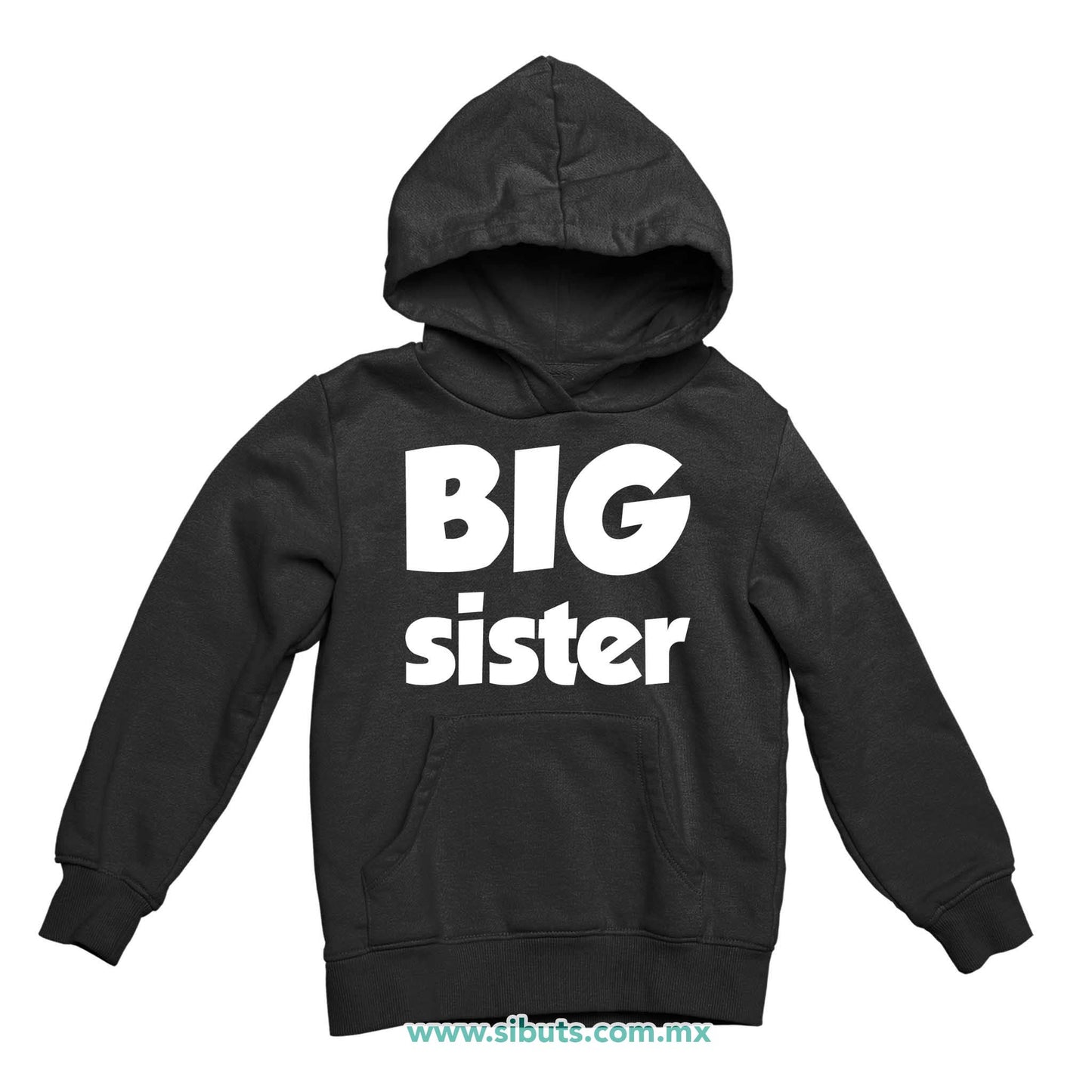 Sudadera Niña Gorro Big Sister Hermana Mayor