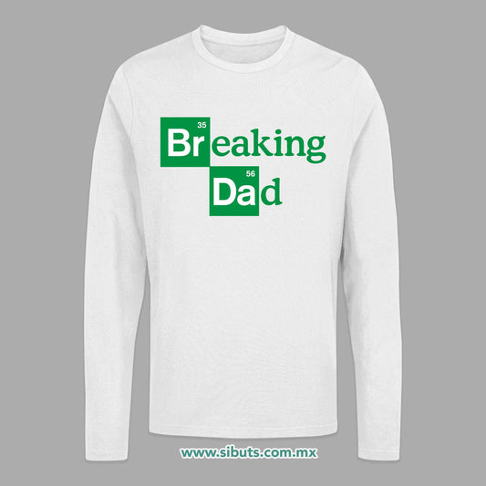 Playera Hombre Manga Larga Breaking Dad