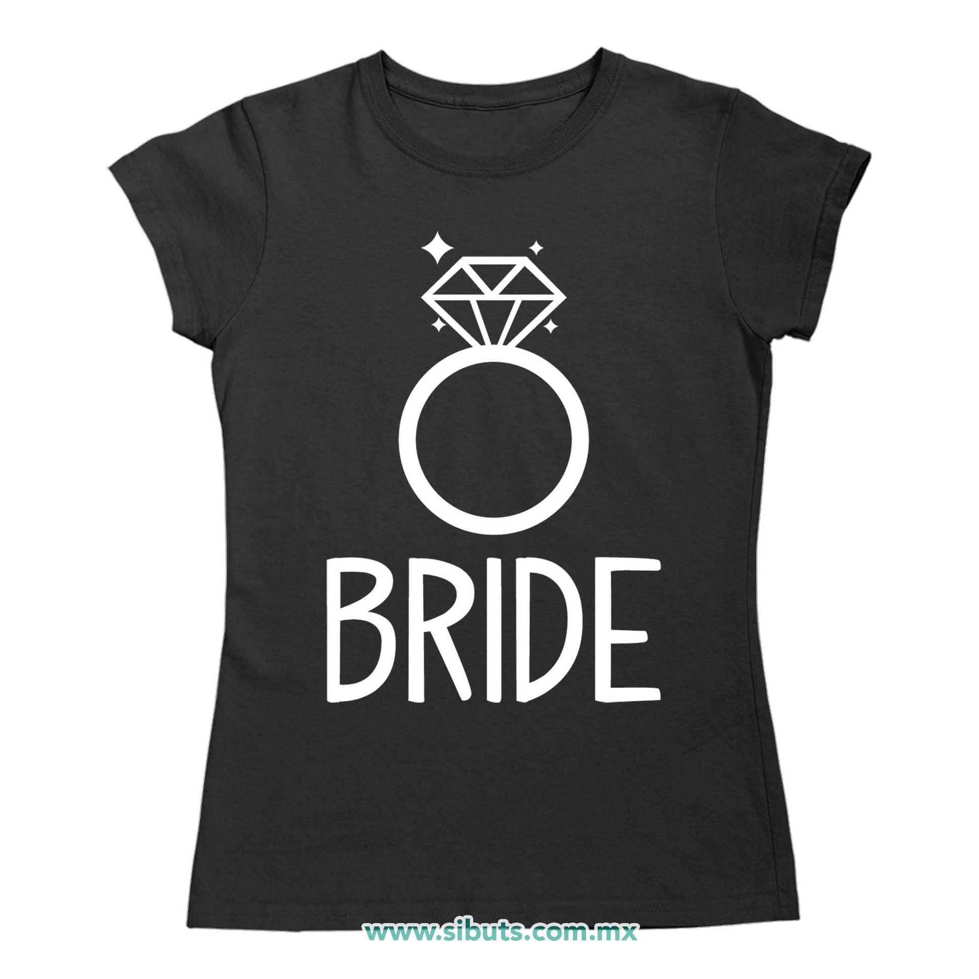 Playera Mujer Despedida De Soltera Bride Anilo Boda Novia