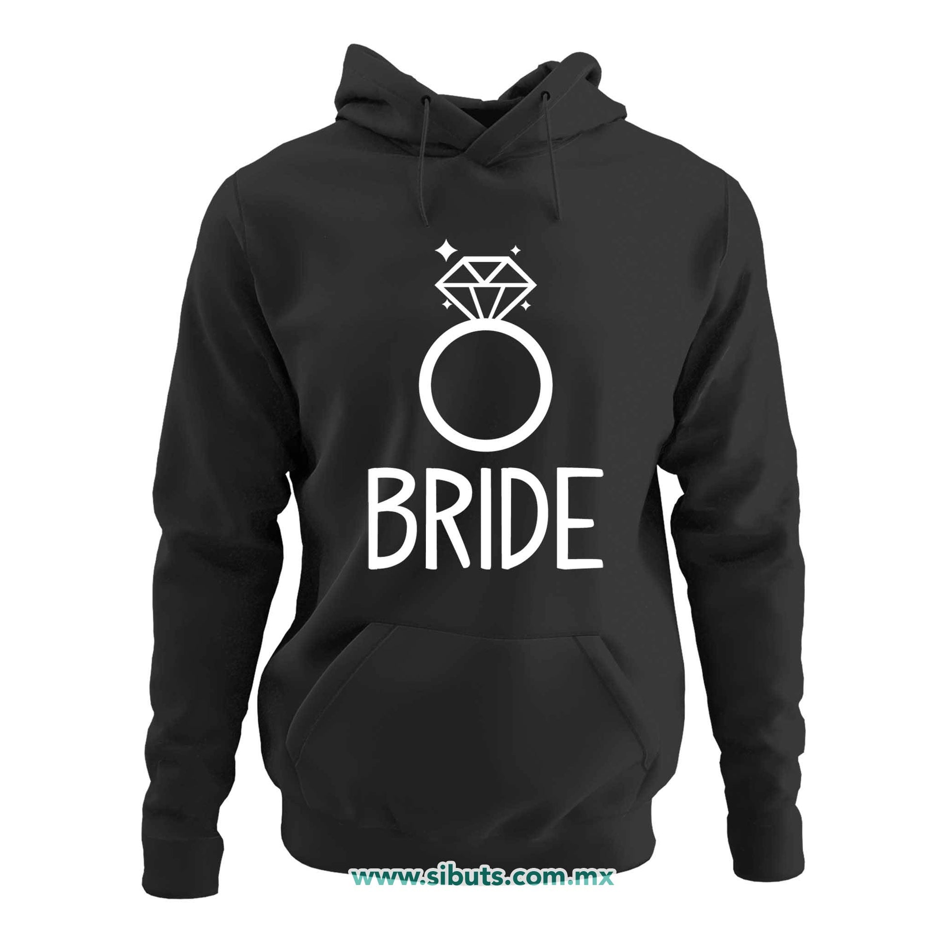 Sudadera Mujer Gorro Despedida De Soltera Bride Anilo Boda Novia