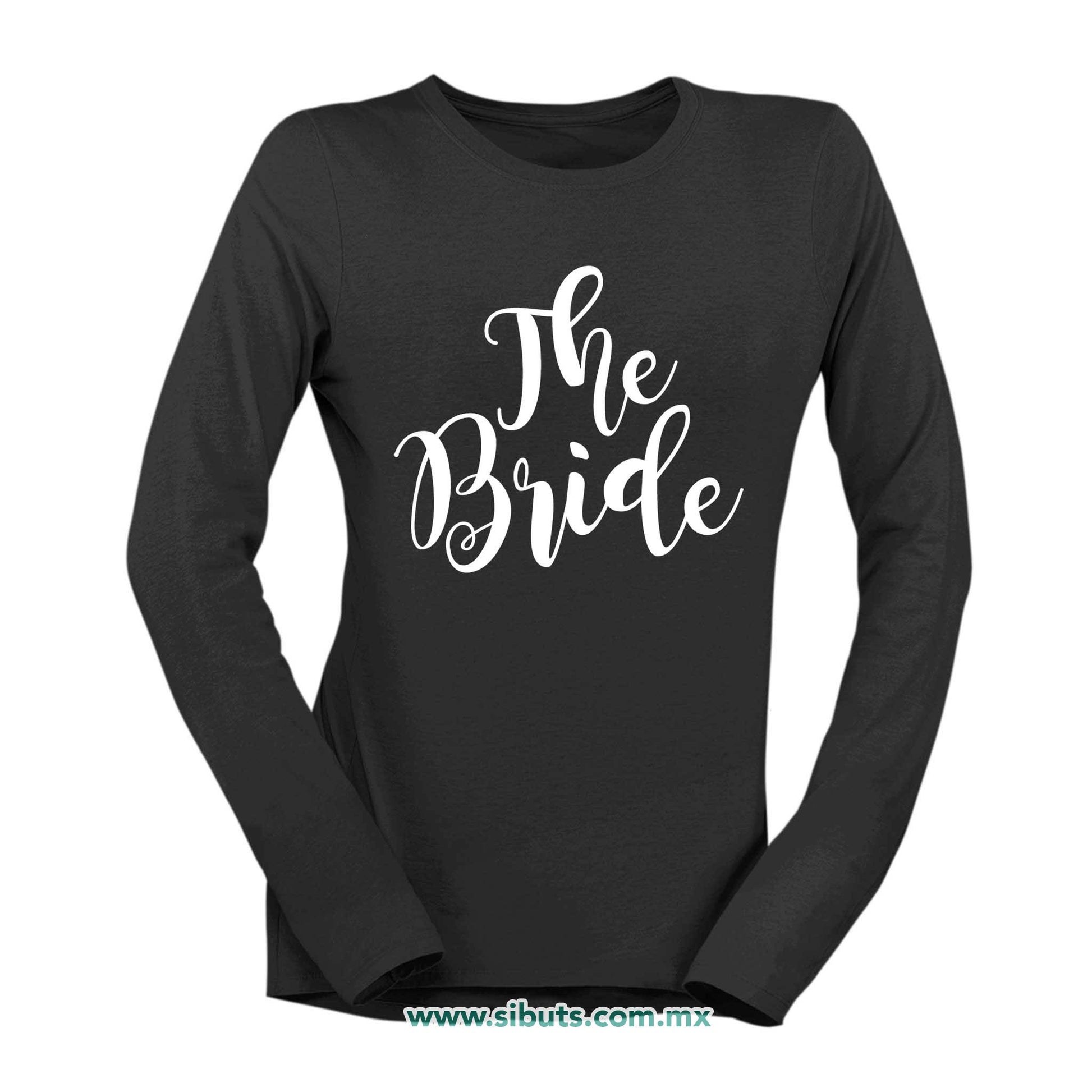 Playera Mujer Manga Larga Despedida De Soltera The Bride Boda Novia