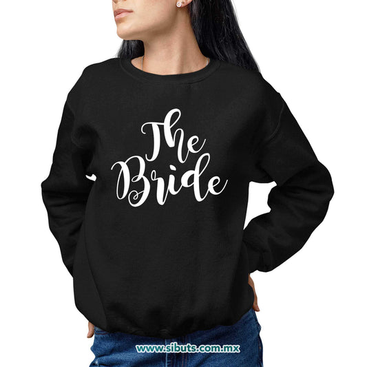Sudadera Mujer Cuello Redondo Despedida De Soltera The Bride Boda Novia