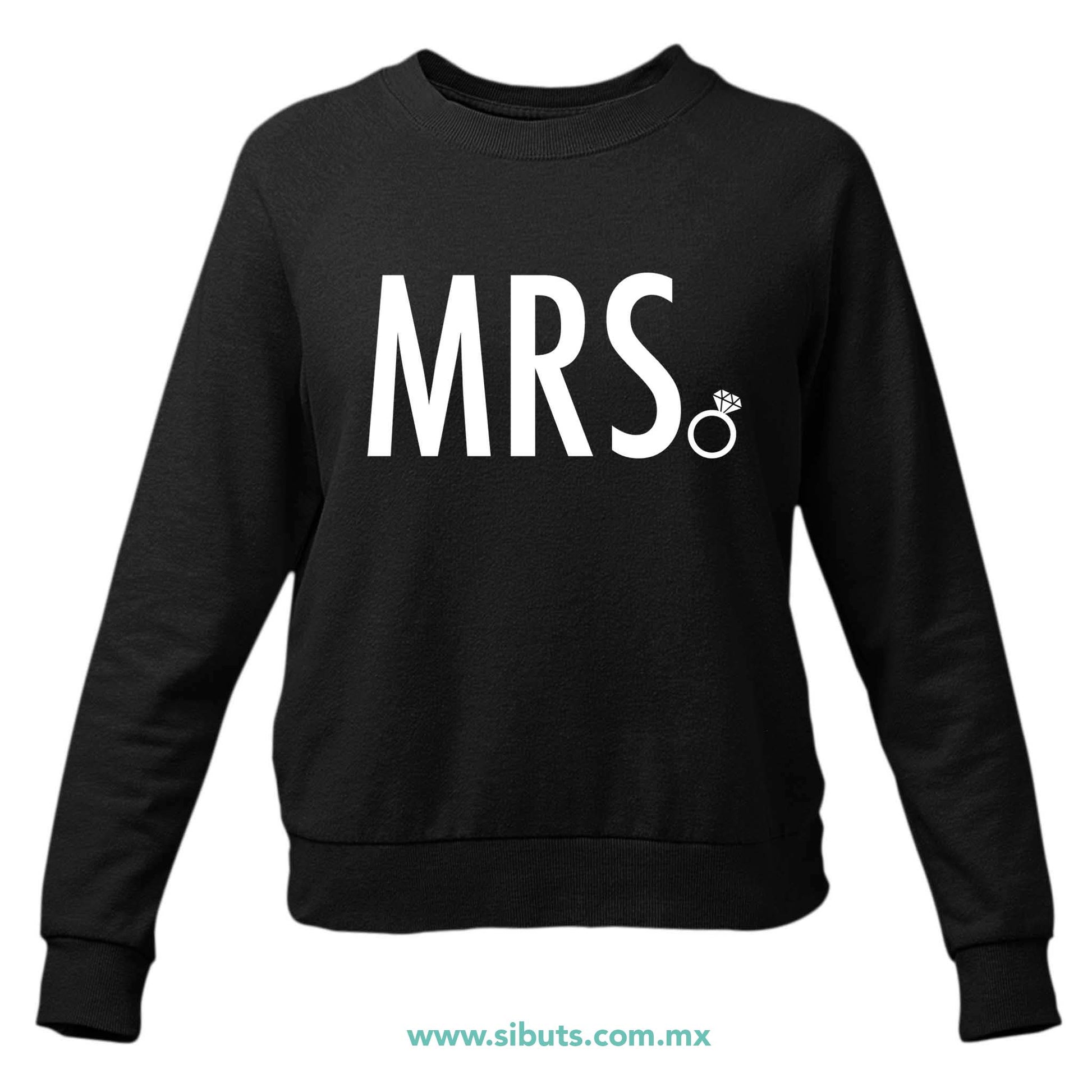 Sudadera Mujer Cuello Redondo Despedida De Soltera Bride MRS Novia