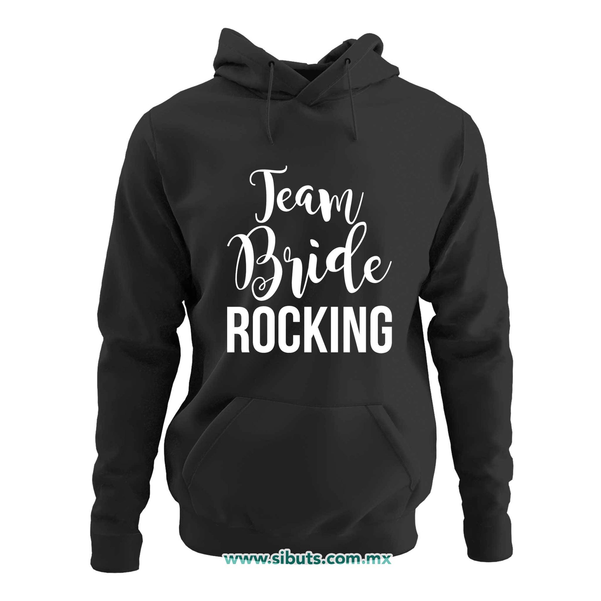 Sudadera Mujer Gorro Despedida De Soltera Team Bride Rocking Boda