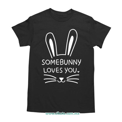 Playera Hombre Conejo Some Bunny Loves You