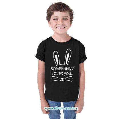 Playera Niña Conejo Some Bunny Loves You