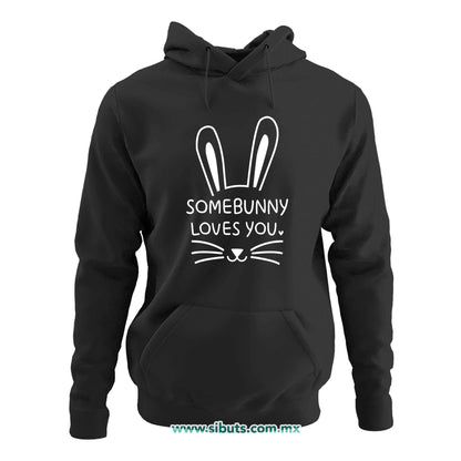 Sudadera Mujer Gorro Conejo Some Bunny Loves You