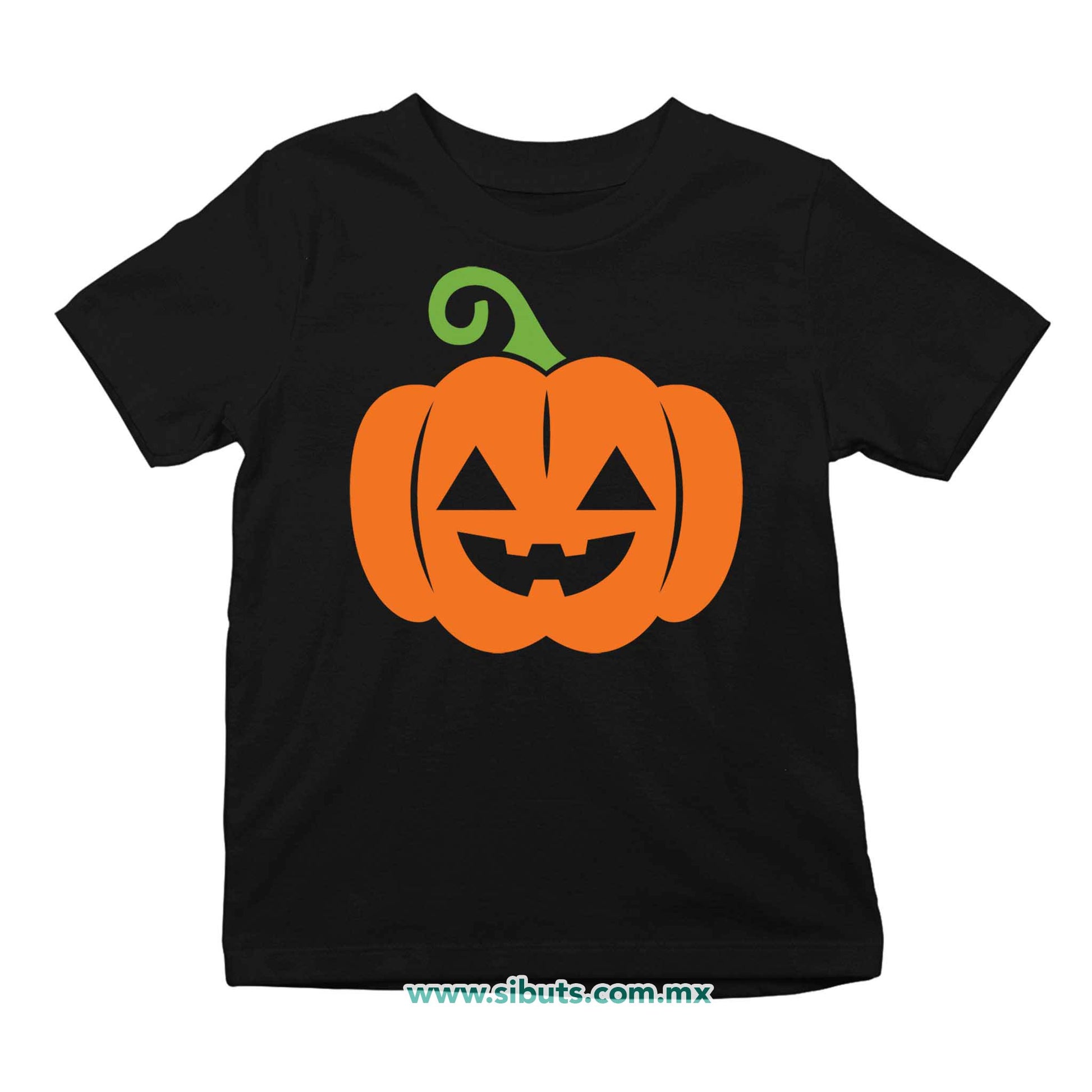 Playera Niño Halloween Calabaza Naranja
