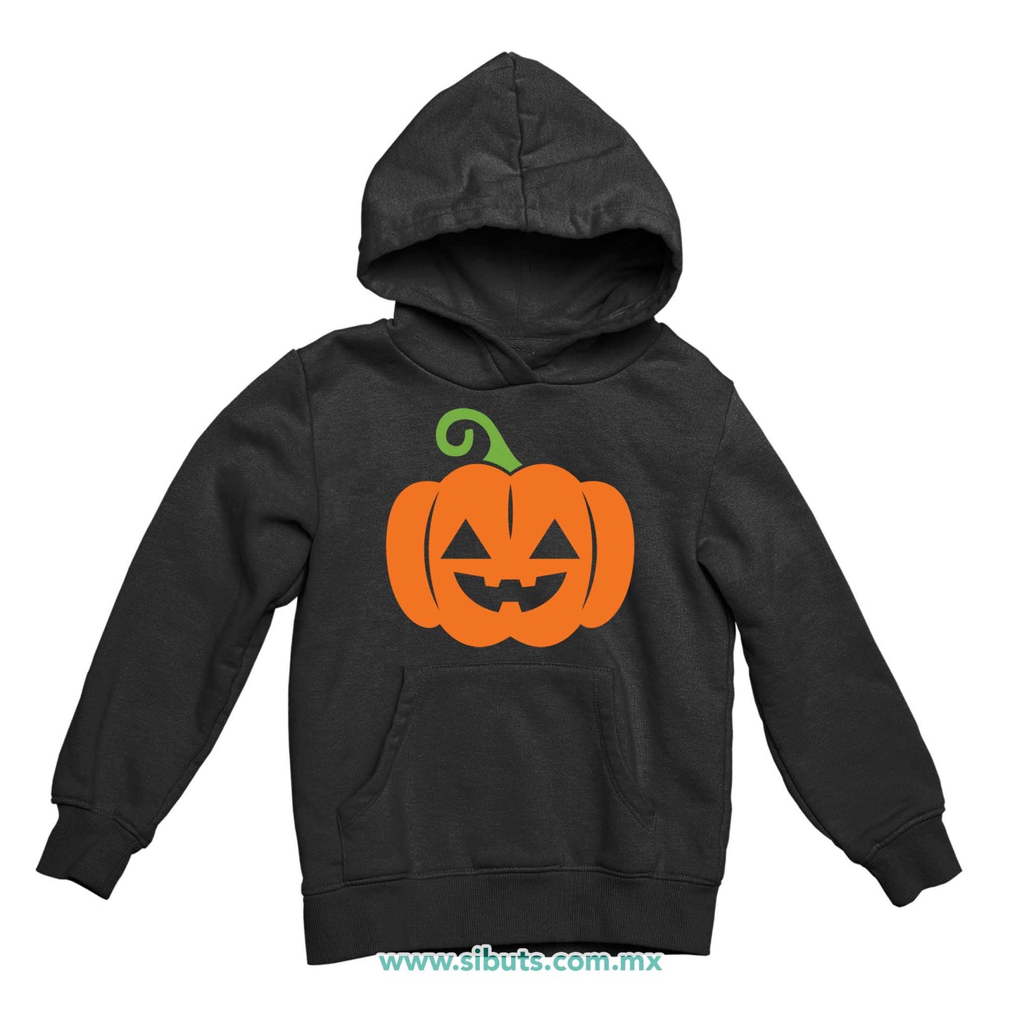 Sudadera Niño Gorro Halloween Calabaza Naranja