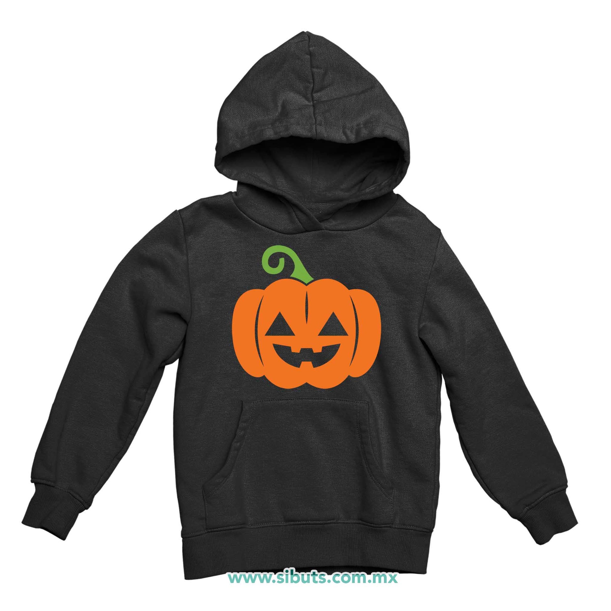 Sudadera Niño Gorro Halloween Calabaza Naranja