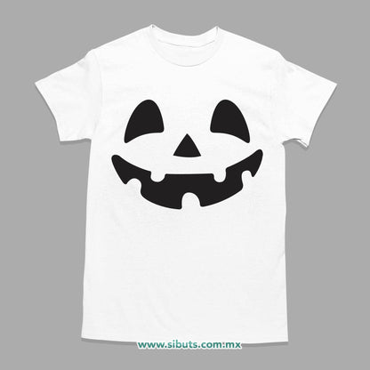 Playera Hombre Halloween Calabaza Feliz