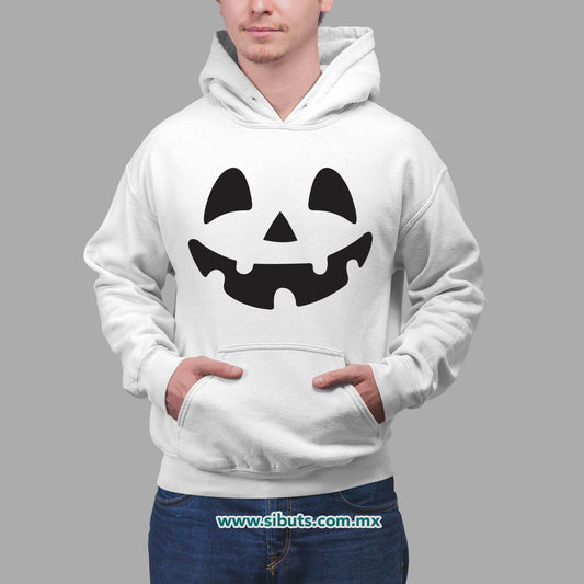 Sudadera Hombre Gorro Halloween Calabaza Feliz