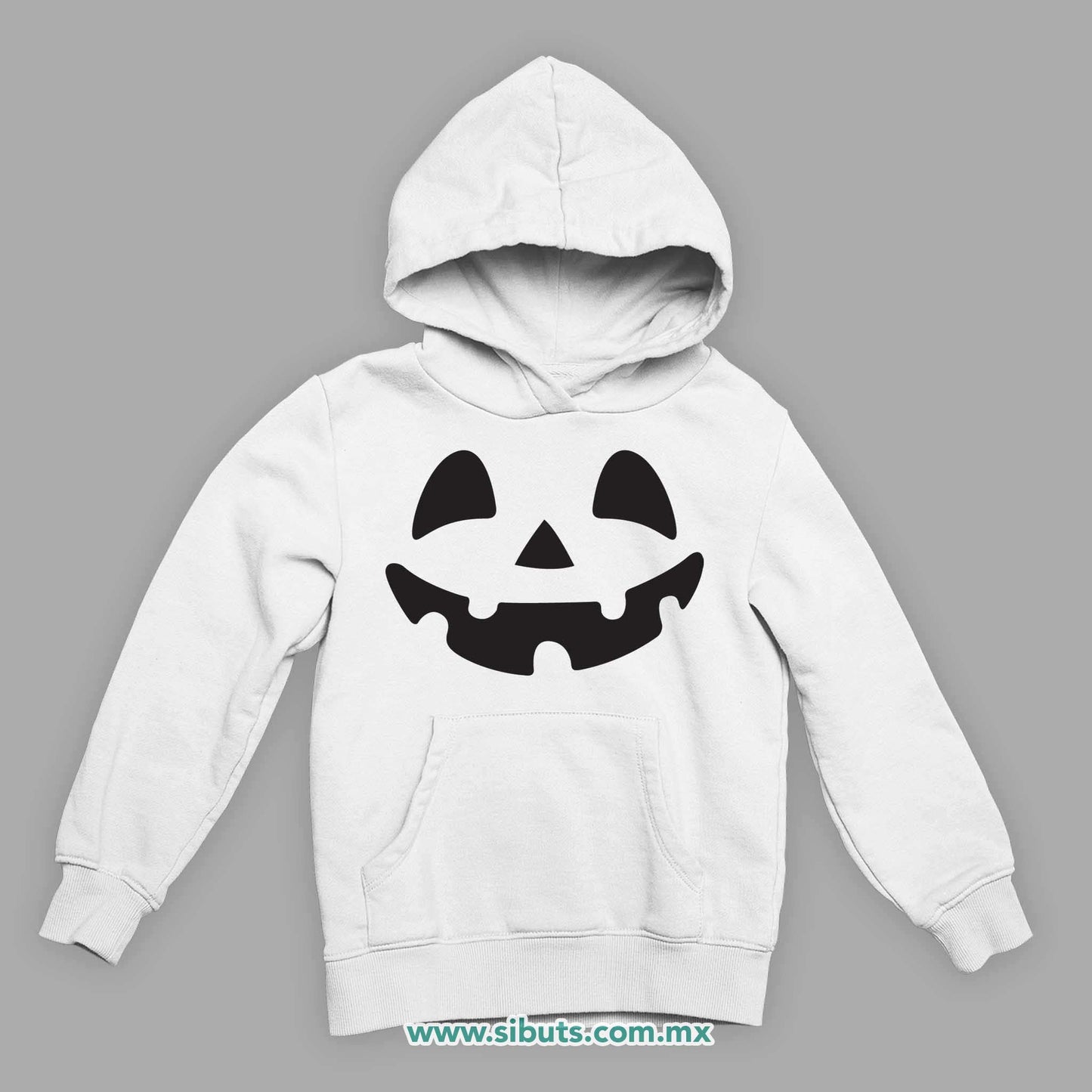 Sudadera Niño Gorro Halloween Calabaza Feliz