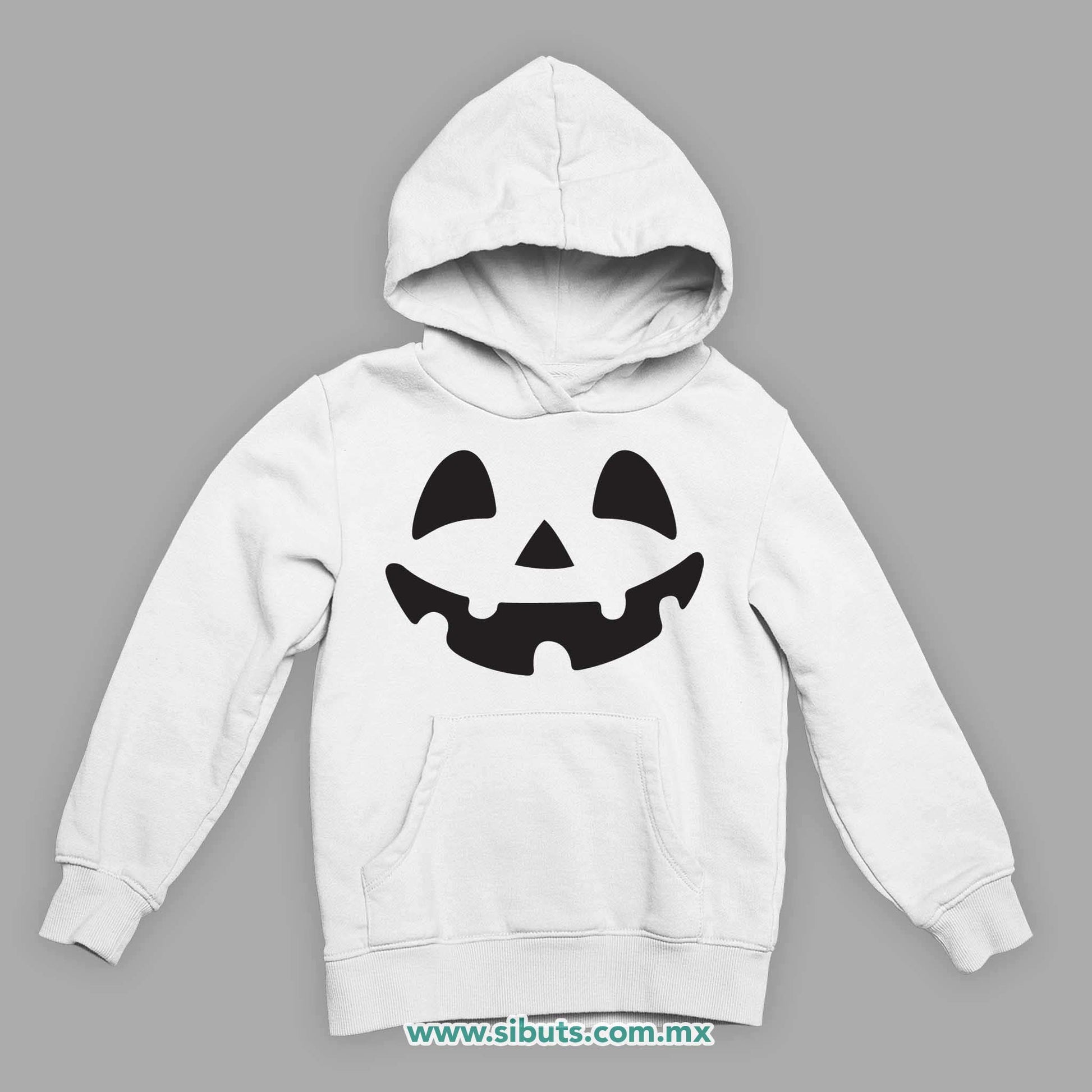 Sudadera Niño Gorro Halloween Calabaza Feliz