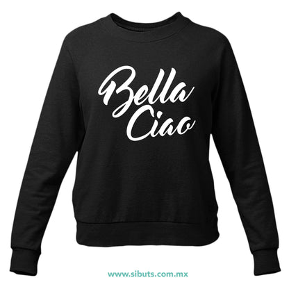 Sudadera Mujer Cuello Redondo Casa De Papel Bella Ciao