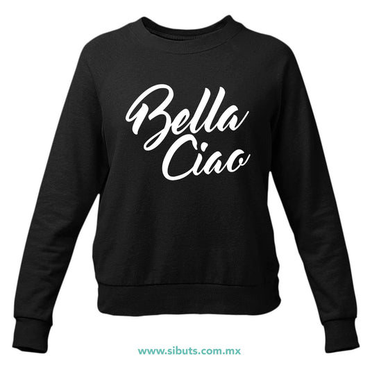 Sudadera Mujer Cuello Redondo Casa De Papel Bella Ciao
