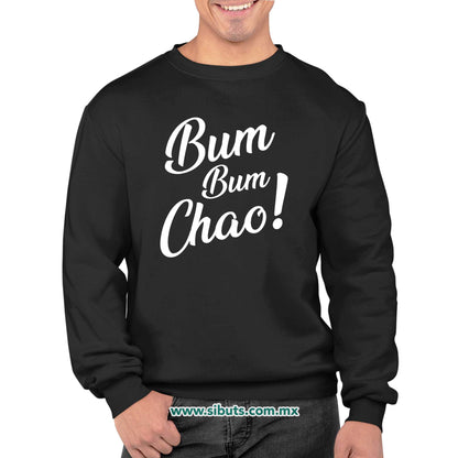 Sudadera Hombre Cuello Redondo Bum Bum Chao! Casa Papel