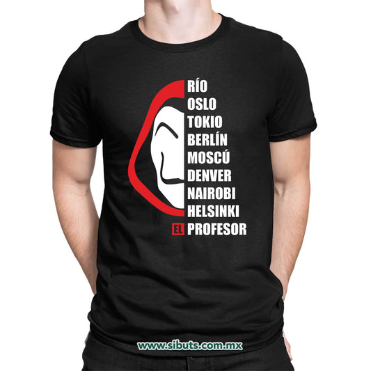 Playera Hombre Nombres Casa Papel