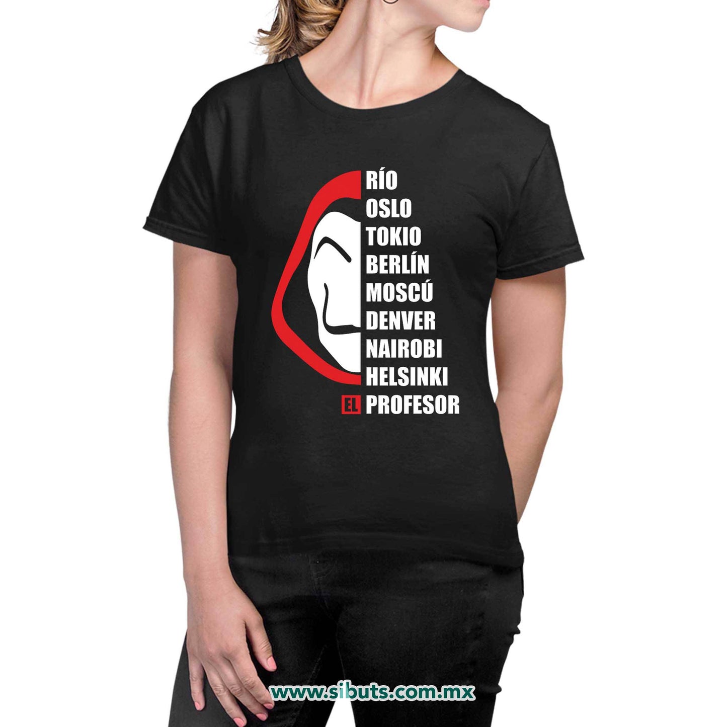 Playera Mujer Nombres Casa Papel