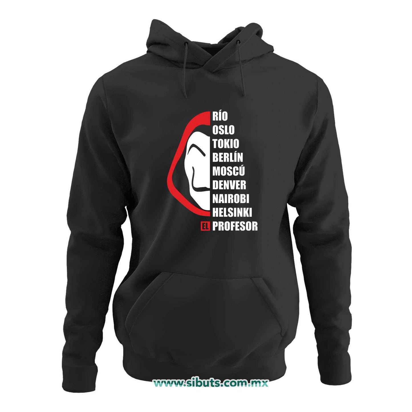 Sudadera Mujer Gorro Nombres Casa Papel