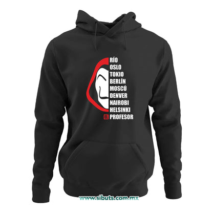 Sudadera Mujer Gorro Nombres Casa Papel