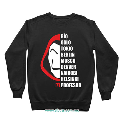 Sudadera Niño Cuello Redondo Nombres Casa Papel