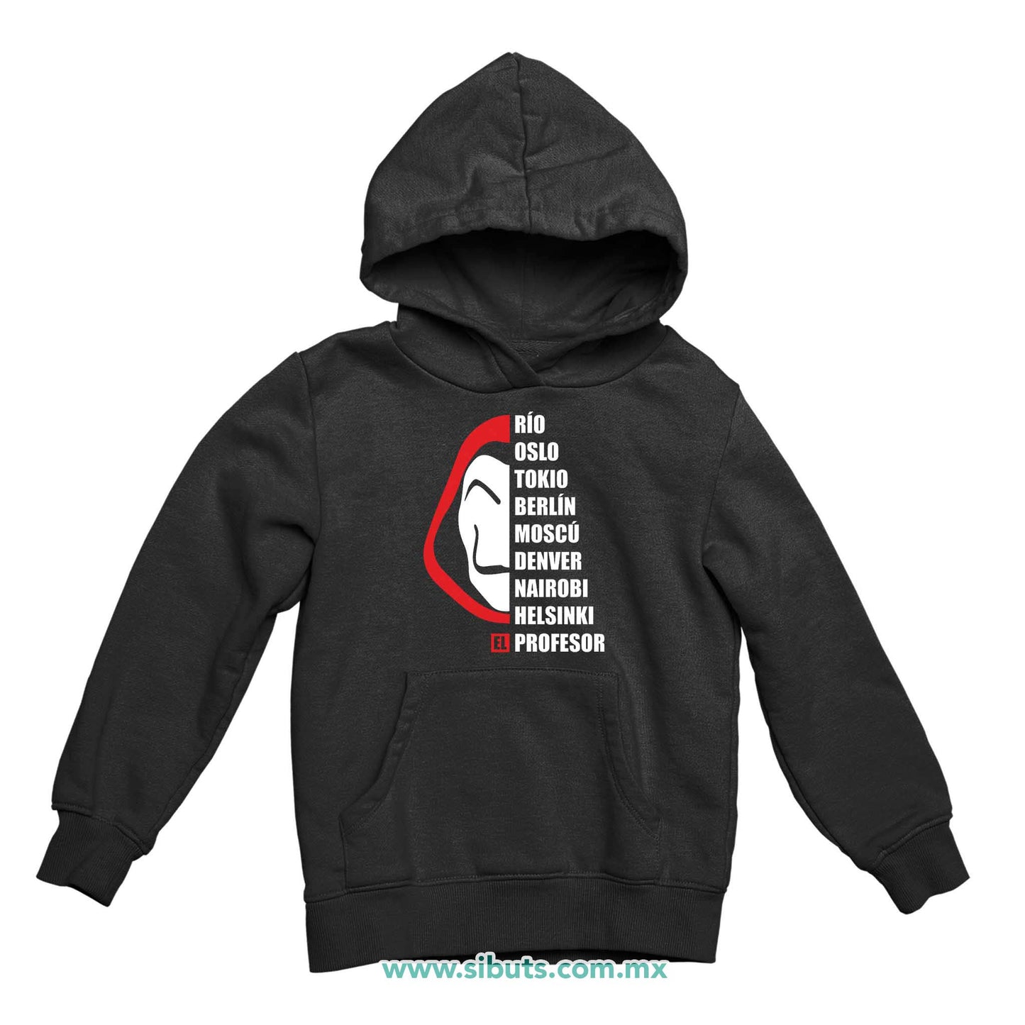 Sudadera Niño Gorro Nombres Casa Papel