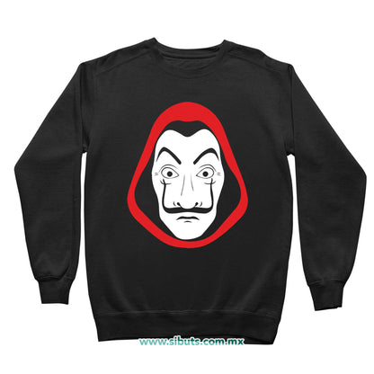 Sudadera Niño Cuello Redondo Máscara Casa Papel