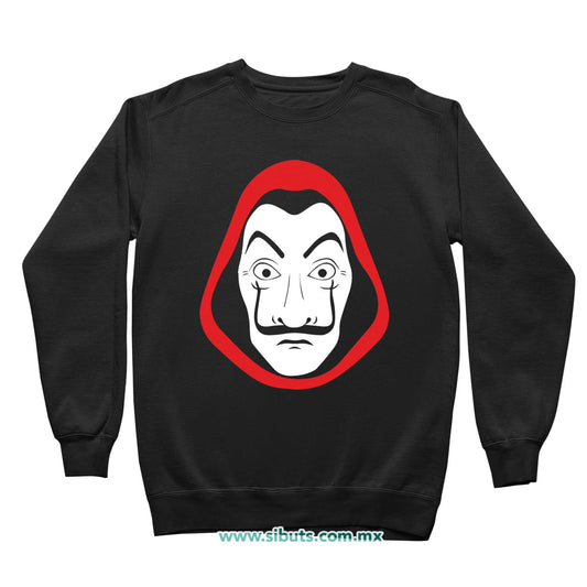 Sudadera Niño Cuello Redondo Máscara Casa Papel