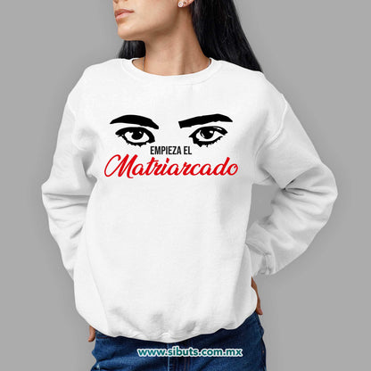 Sudadera Mujer Cuello Redondo La Casa de Papel Empieza el Matriarcado