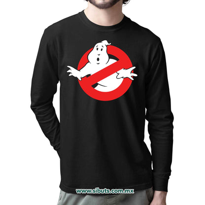 Playera Hombre Manga Larga Los Cazafantasmas Ghostbusters