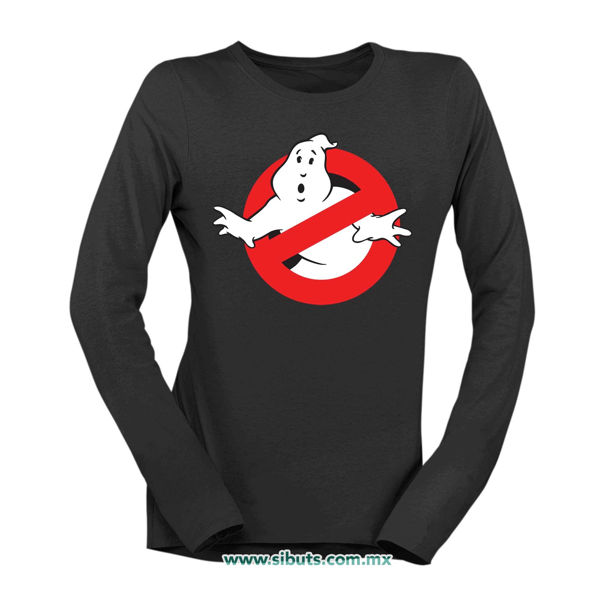 Playera Mujer Manga Larga Los Cazafantasmas Ghostbusters