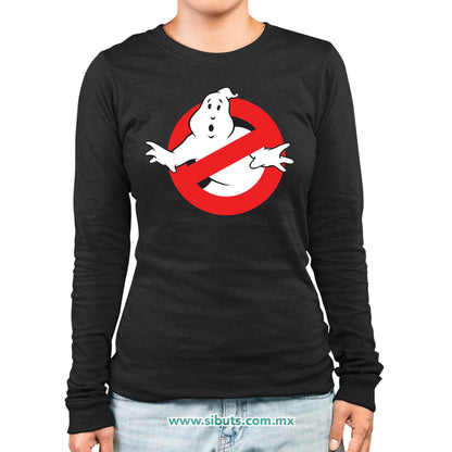 Playera Mujer Manga Larga Los Cazafantasmas Ghostbusters