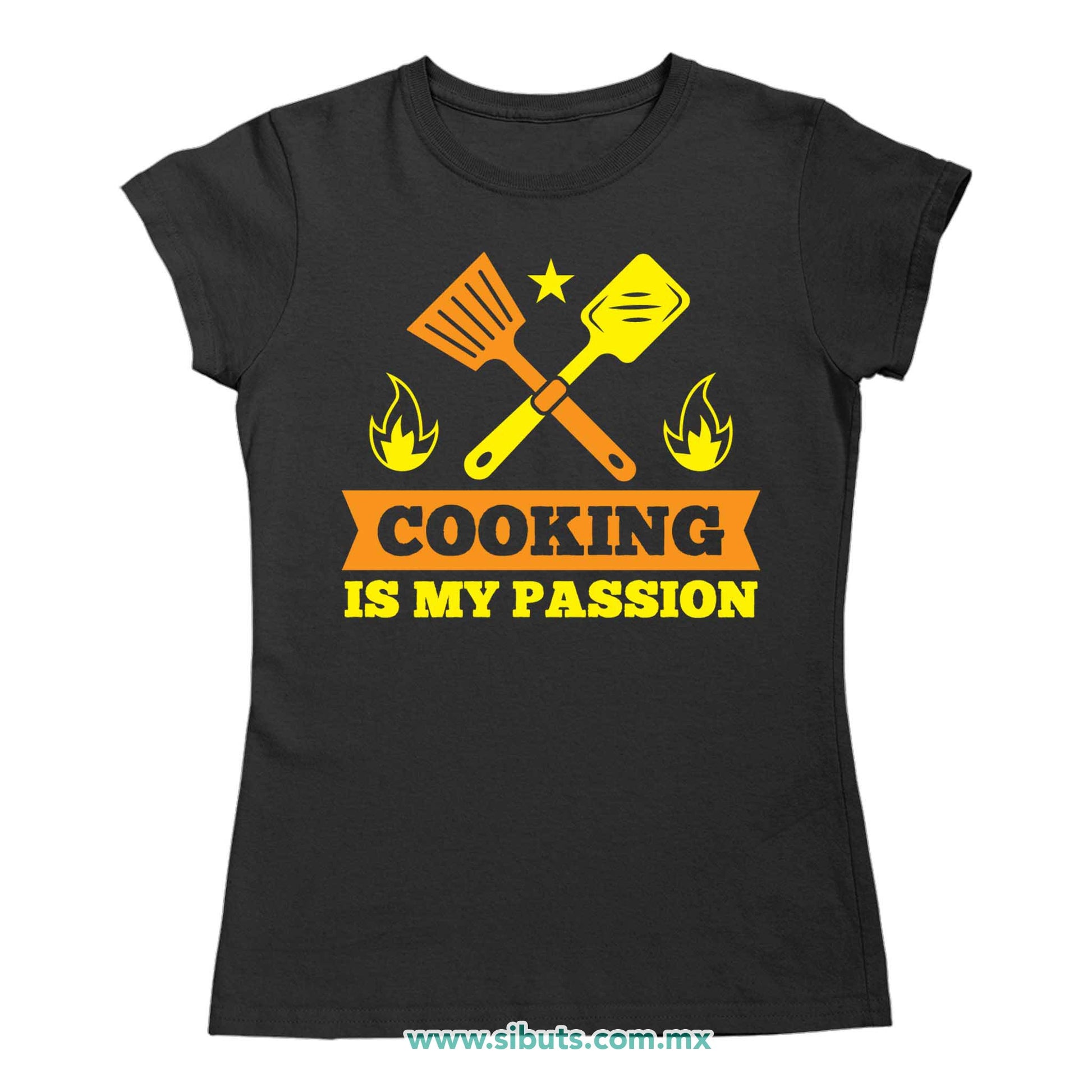 Playera Mujer Cocinar Es Mi Pasión Chef