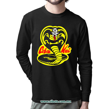 Playera Hombre Manga Larga Cobra Kai