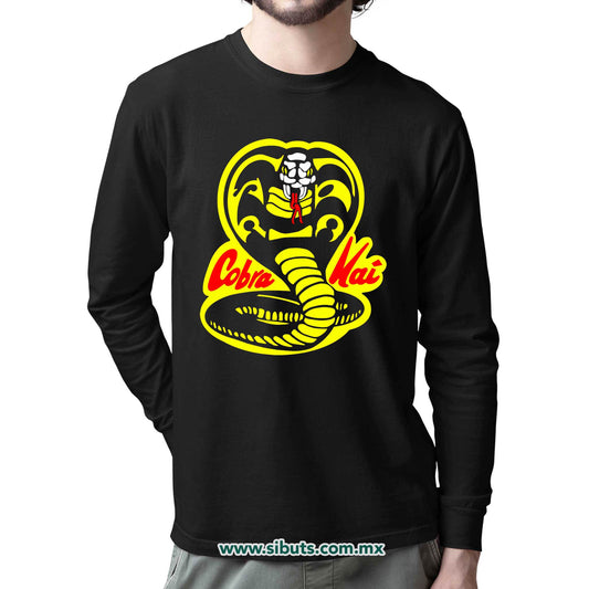 Playera Hombre Manga Larga Cobra Kai