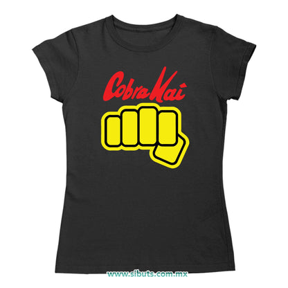 Playera Mujer Cobra Kai Puño