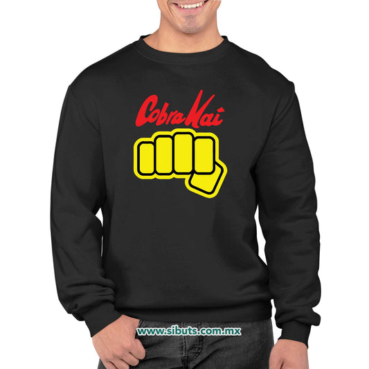 Sudadera Hombre Cuello Redondo Cobra Kai Puño