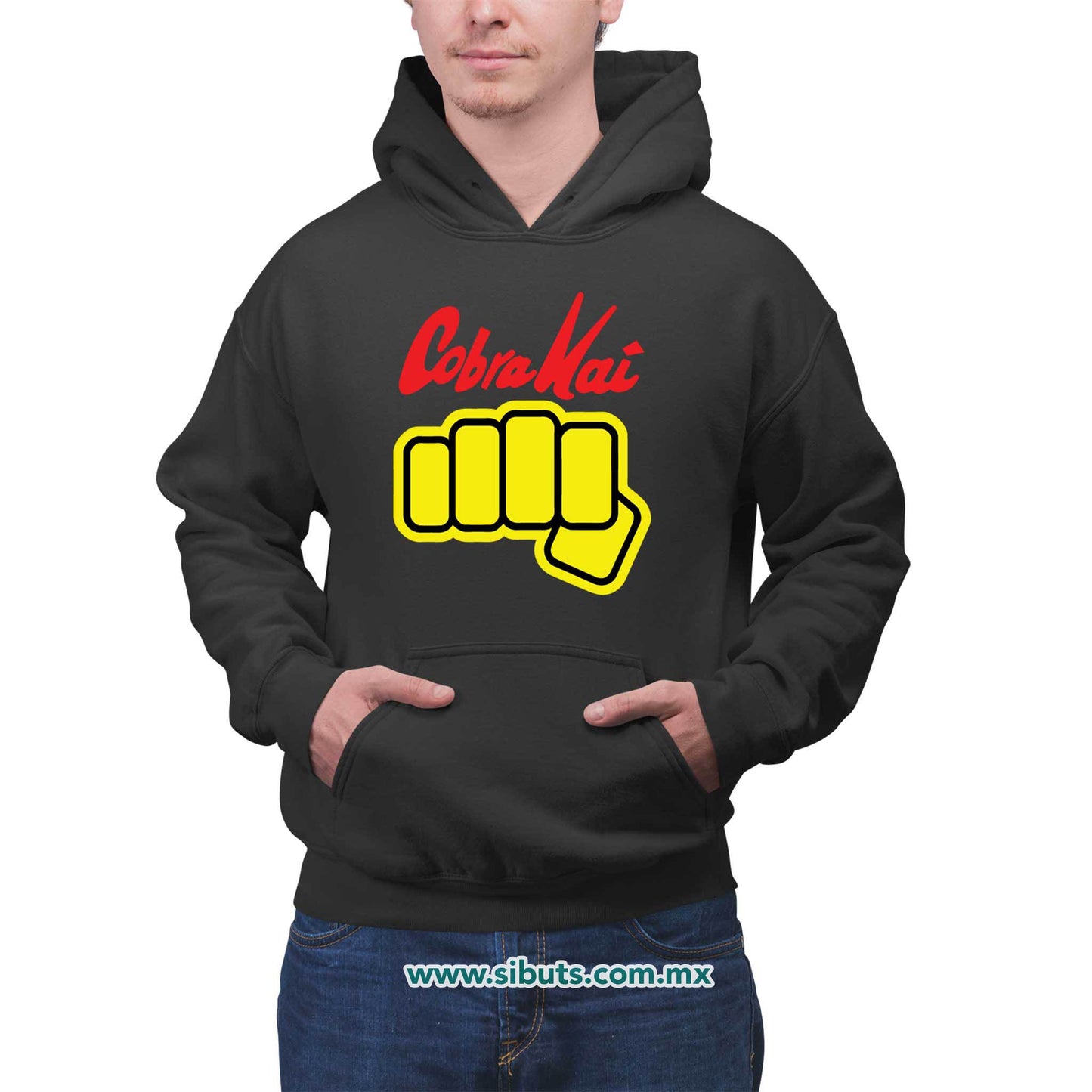 Sudadera Hombre Gorro Cobra Kai Puño