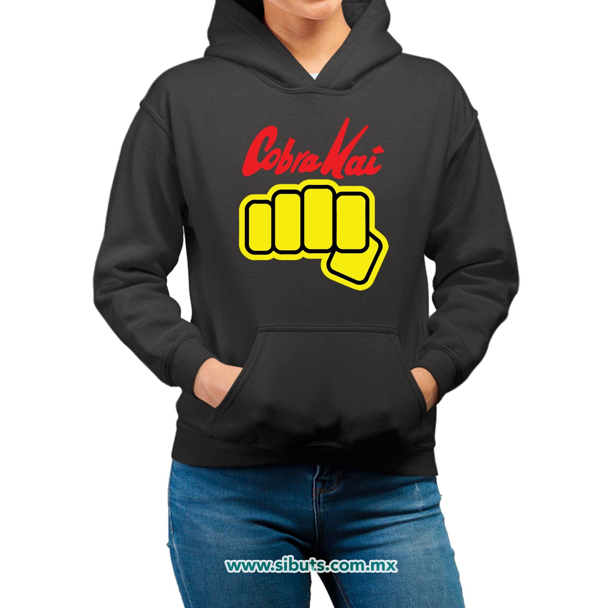 Sudadera Mujer Gorro Cobra Kai Puño