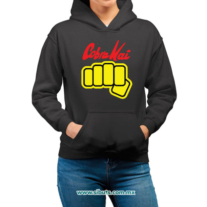 Sudadera Mujer Gorro Cobra Kai Puño