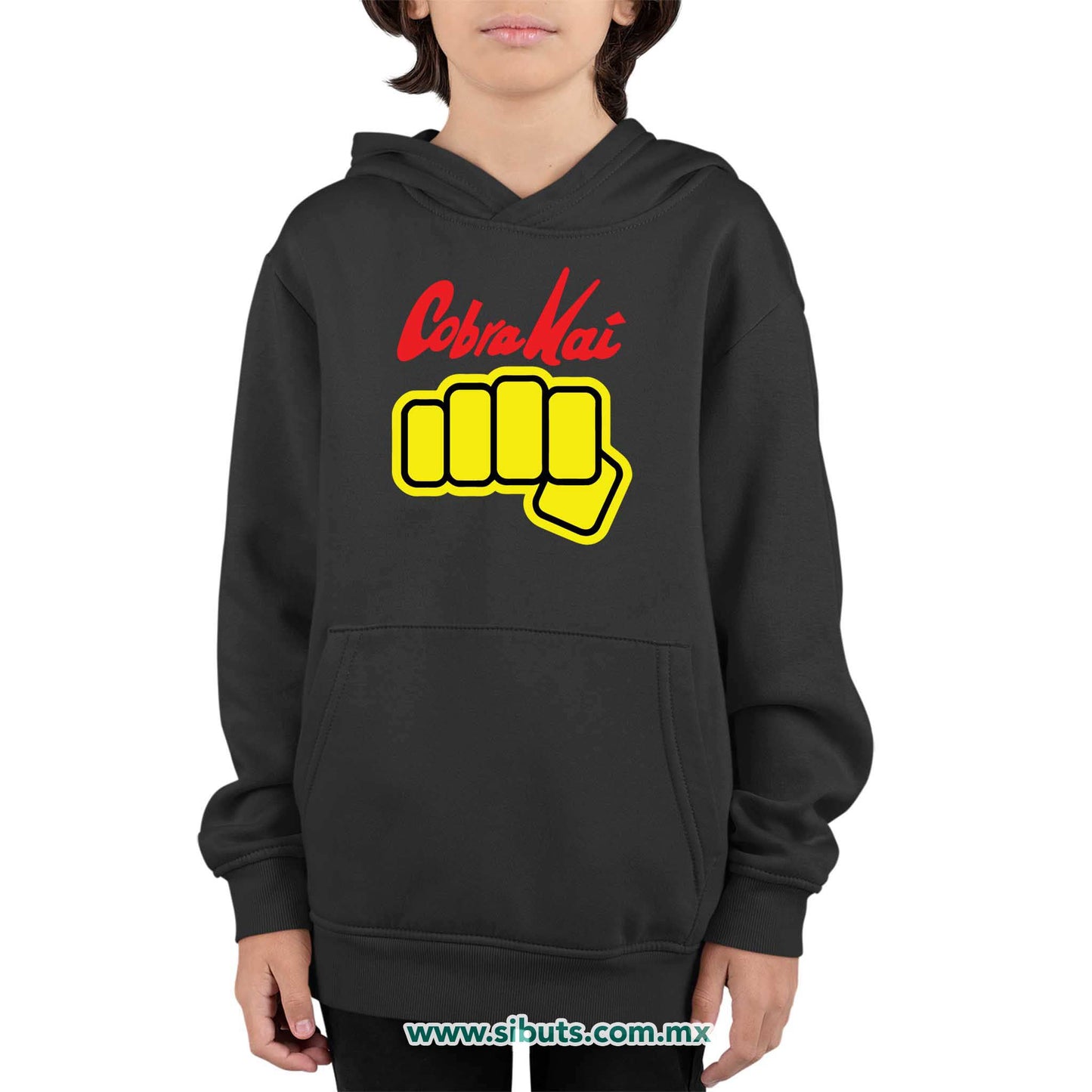 Sudadera Niño Gorro Cobra Kai Puño