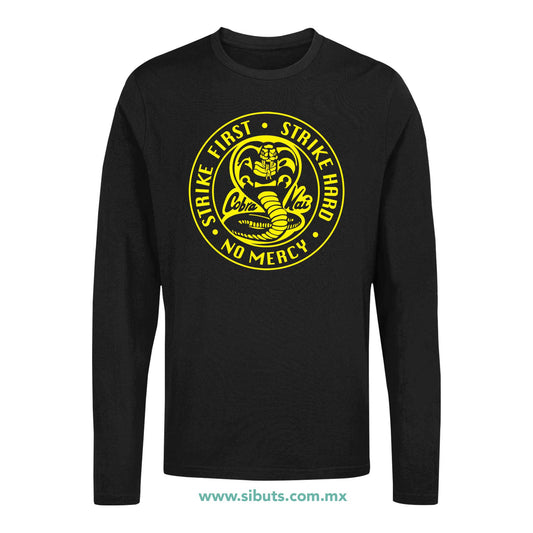 Playera Hombre Manga Larga Cobra Kai Strike First
