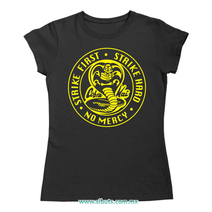 Playera Mujer Cobra Kai Strike First