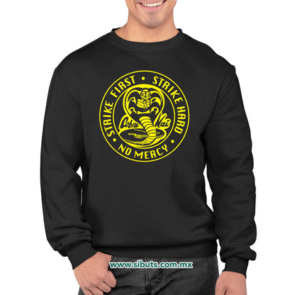 Sudadera Hombre Cuello Redondo Cobra Kai Strike First